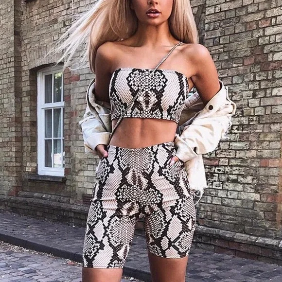 COPY - 2-piece snake print bike set - Picture 2 of 3